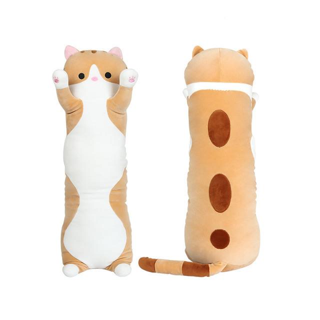 

Cushion/Decorative Pillow 70cm/90cm Long Cute Cat Doll Soft Big Dog Cartoon Plush Throw Dino Back Cushion Backrest Bed