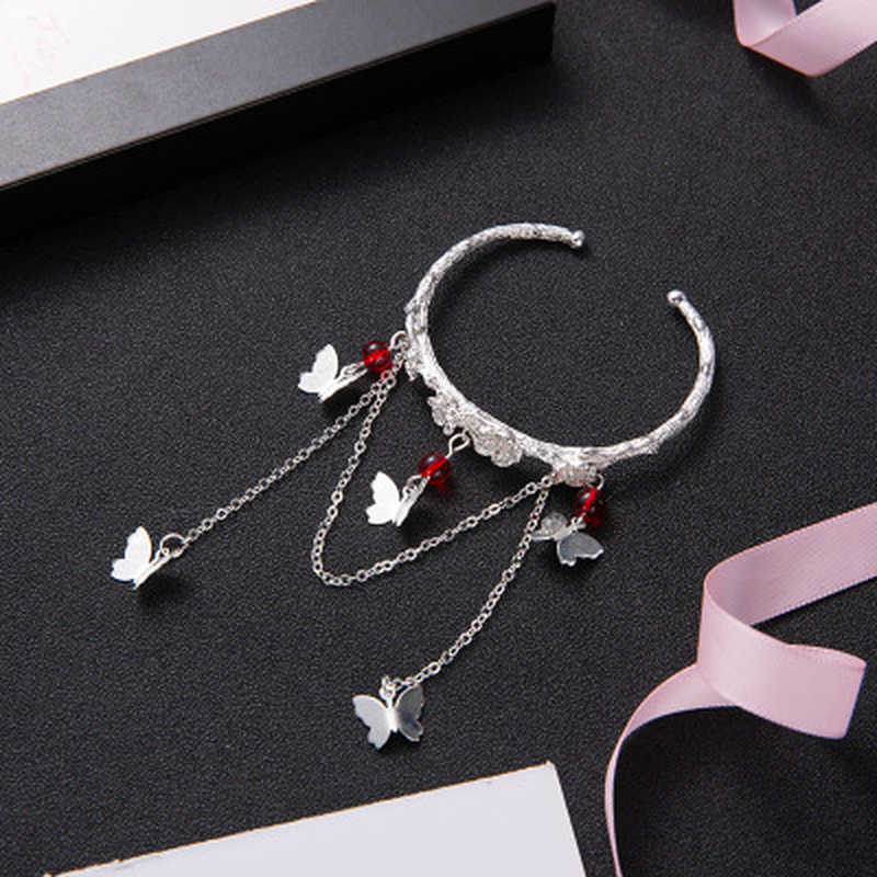 

Tian Guan Ci Fu Bracelet Woman Bracelets Bells Bangles Round Jewellery Vintage Silver Color Pulseras Heaven Officials Blessing Q0719