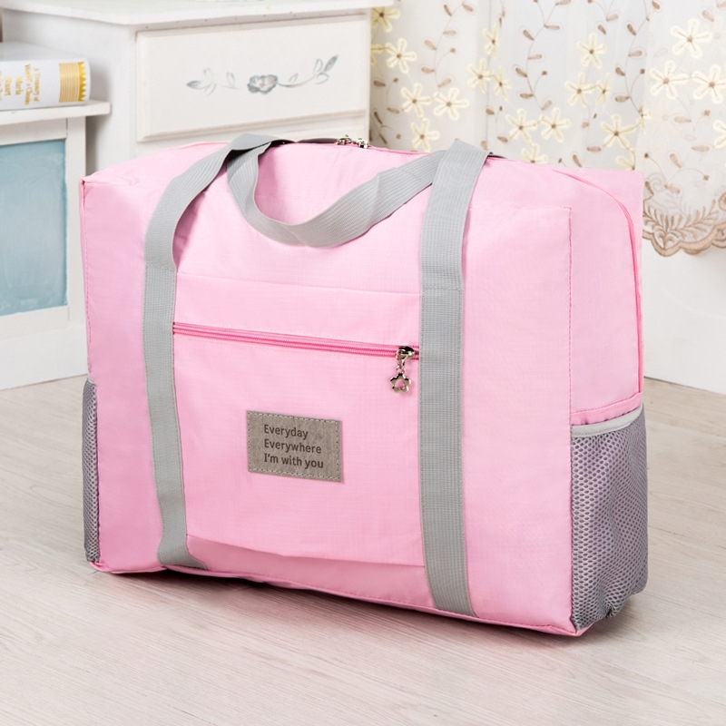 

Short distance portable large capacity clothing luggage Oxford folding travel bag, Green