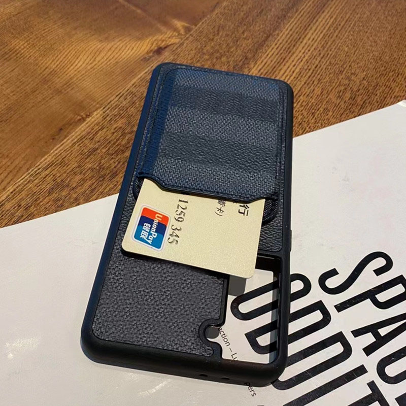 Fashion Phone Cases for iphone 17 Series 16 15 14 13 12 11 pro max Leather Card Pocket Designer Luxury Cellphone Cover with Samsung S22 S23 S24 S-image-663869443