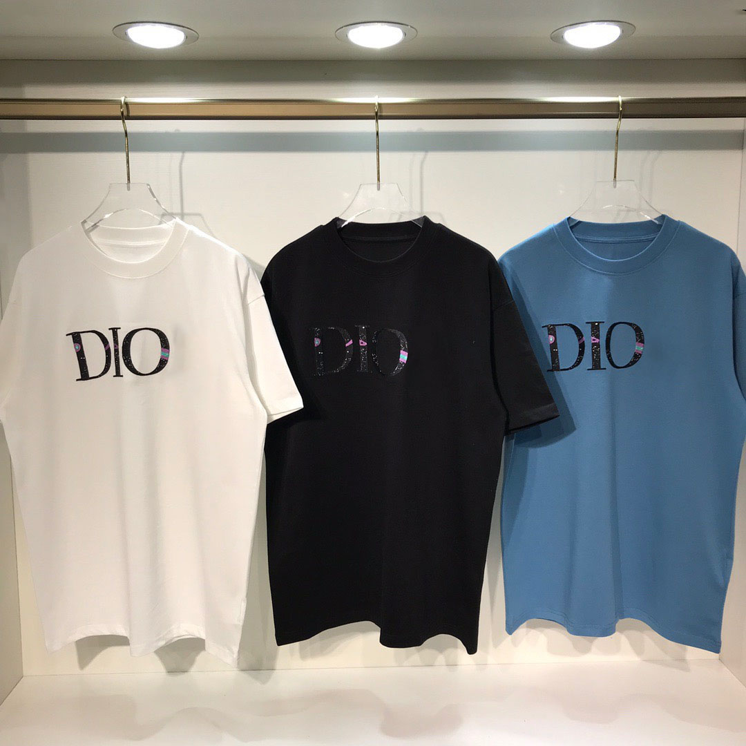 

2021ss spring and summer new high grade cotton printing short sleeve round neck panel T-Shirt Size: m-l-xl--xxxl Color: black white 2gs5322z, Black;brown