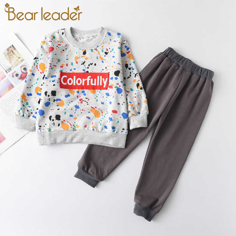

Bear Leader Children Boys Active Clothing Sets Spring Toddler Letter Print Outfits 2PCS Kids Autumn Costumes 2-5 Years 210708, Ah954-red