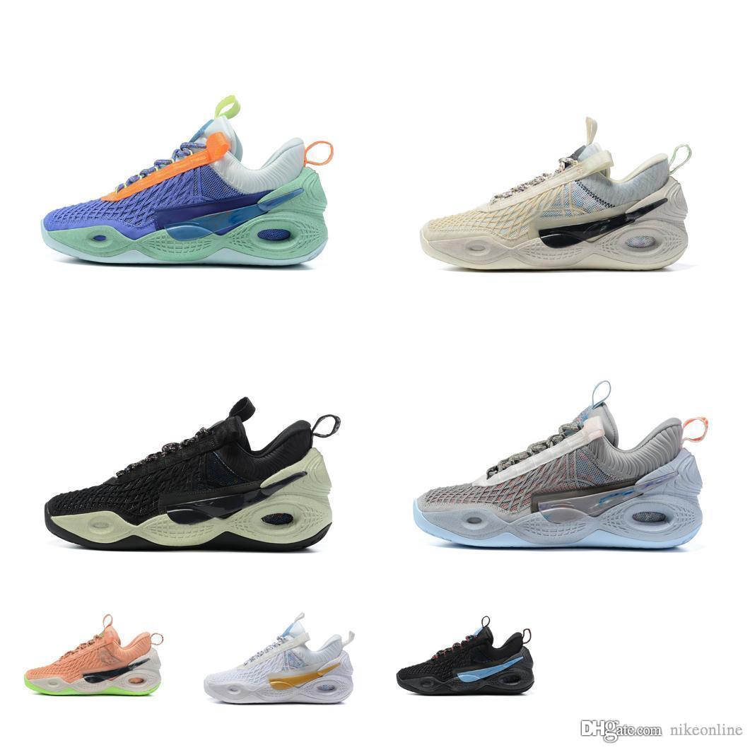 

Mens Cosmic Unity basketball shoes James Lebron 19 sneaker South Beach Blue Light Bone Wolf Grey White Gold Black Green tennis with box size