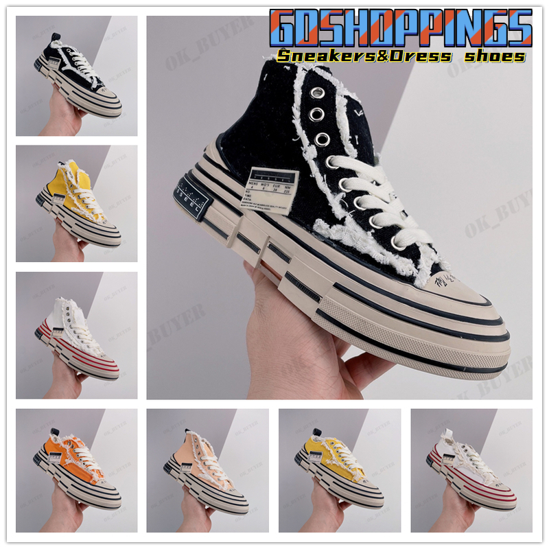 

2021 low XVessel G.O.P. Skateboard Shoes White Black thick sole recreational canvas shoe Men Women Fashion Outdoor Trainer Sneakers Platform, Shoe box