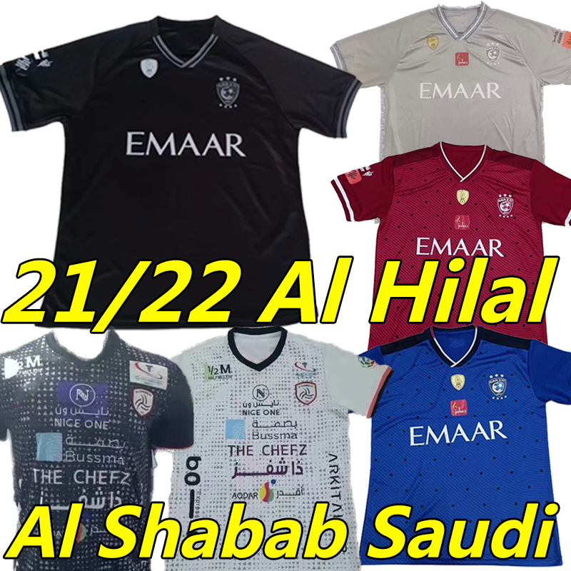 

21/22 Al-Nassr The International Al Nasr Riyadh soccer jerseys 2021 2022 Al Shabab Saudi Hamkallah Khalid Al Ghannam Musa Martinez Yehya Shehri football shirts, 21-22 al shabab saudi away