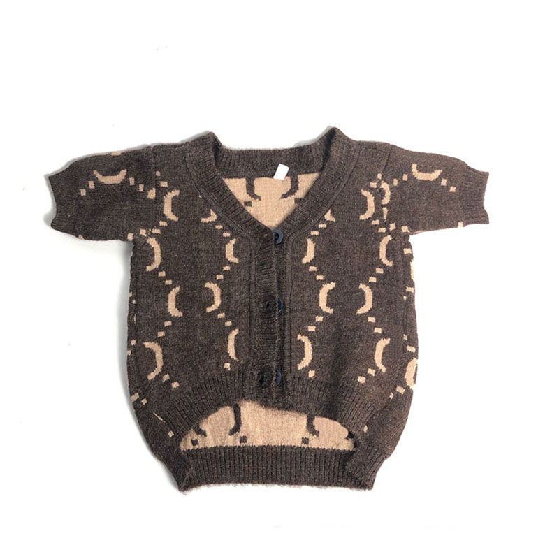 

Brown Dog Apparel Designer Puppy Teddy Schnauzer Sweaters Fashion Letter Long Sleeve Pet Cardigan, As pic