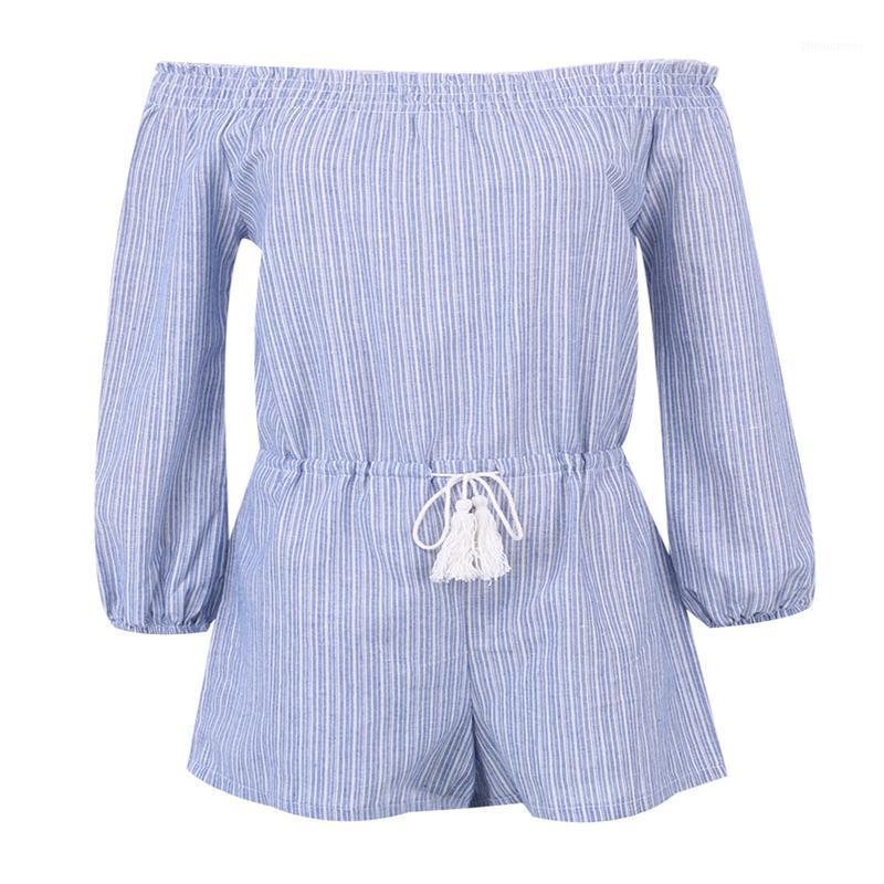 

Women' Jumpsuits & Rompers 2021 FASHION BRONTE OFF-SHOULDER SKYLER ONE PIECE SUITS PLAYSUIT 549, As the picture shows