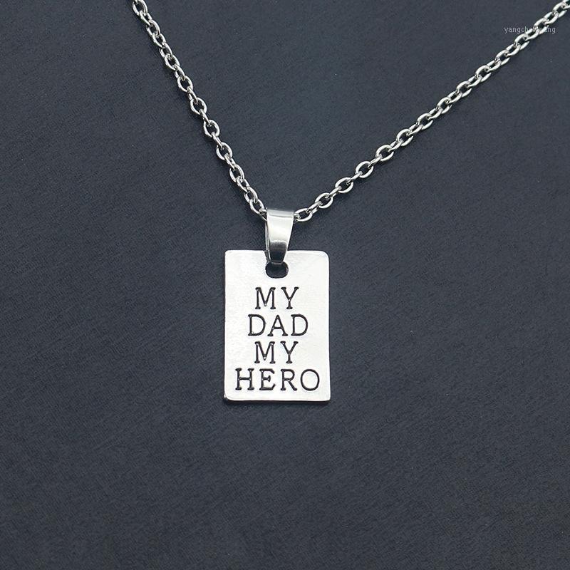 

Chains Father's Day Gifts My Dad Hero Pendant Necklace Father Daddy Jewelry