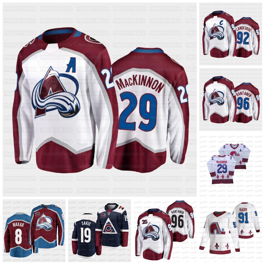 

Nathan MacKinnon Colorado Avalanche 2021 22 Jersey Mikko Rantanen Cale Makar Devan Dubnyk Gabriel Landeskog Girard Bowen Byram Kadri Sakic, 2020 all-star grey mens s-3xl