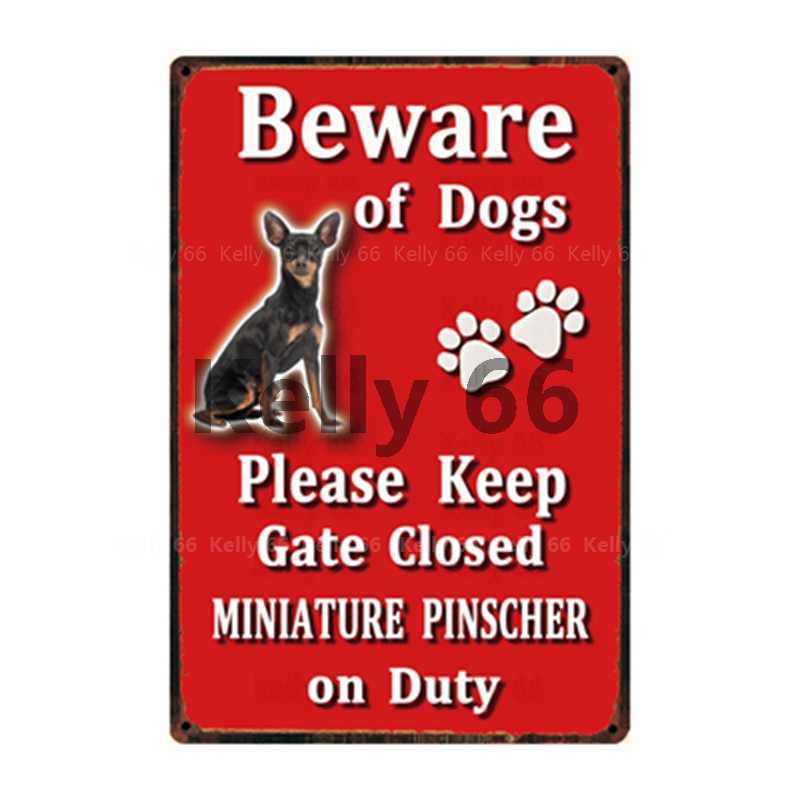 

Beware Of Dogs Pomeranian Pug Shiba Inu Bulldog Tin Metal Sign Home Decor Bar Wall Art Painting 20*30 CM Size Dy115