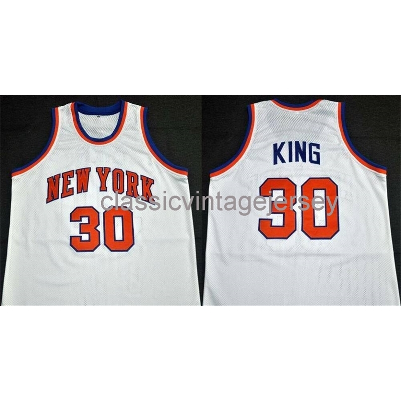 

Stitched Custom BERNARD KING HOME CLASSICS BASKETBALL THROWBACK RETRO JERSEY Ncaa Men Basketball Jerseys, White