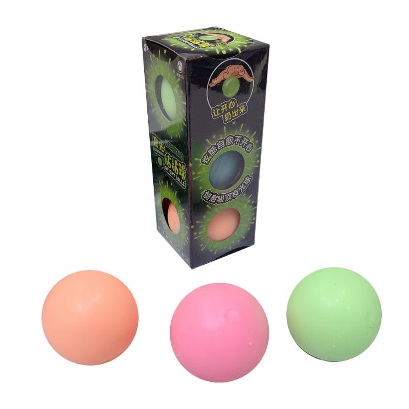 

Squeeze Luminous Sticky Ball Decompression Venting Toys Sensory Fidget Dough Ball Party Favor Set Pressure Release for Kids Adults Therapy