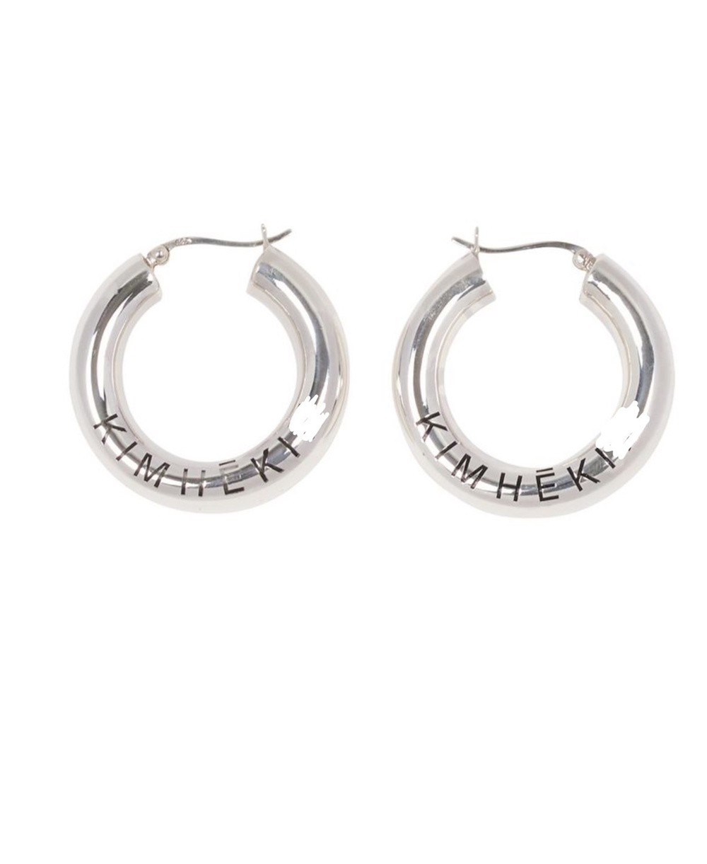

kimheki* brass metal ring design earrings Ear Cuff Ins net celebrity blogger wind cold lettering bump advanced accessories
