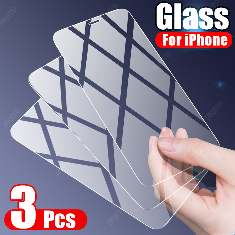 

Cell Phone Screen Protectors 3 pçs vidro temperado para iphone 12mini 11 pro x xsmax xr 7 8plus protetor tela no o iphone 6s 7 8 x xr filme de vidro