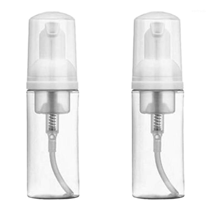 

Set Of 2 50Ml Dispenser Soap Foam Foaming Pump Bottle Suds Plastic Travel Clear