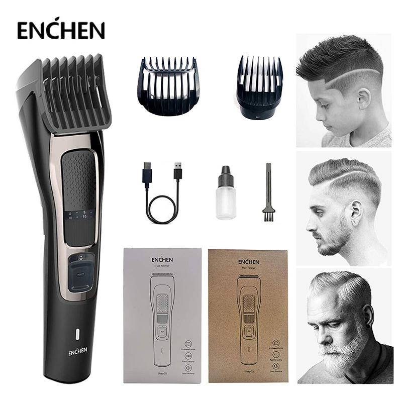 

ENCHEN Sharp3S Mens Electric Hair Clipper USB Rechargeable Hair Trimmer Professional Hair Cutter for Men Adult Razor