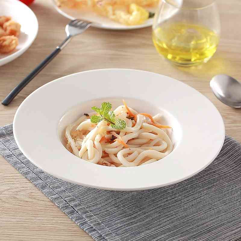 

Creative pasta flying saucer straw hat pasta, European deep plate, 11 inch Western soup plate