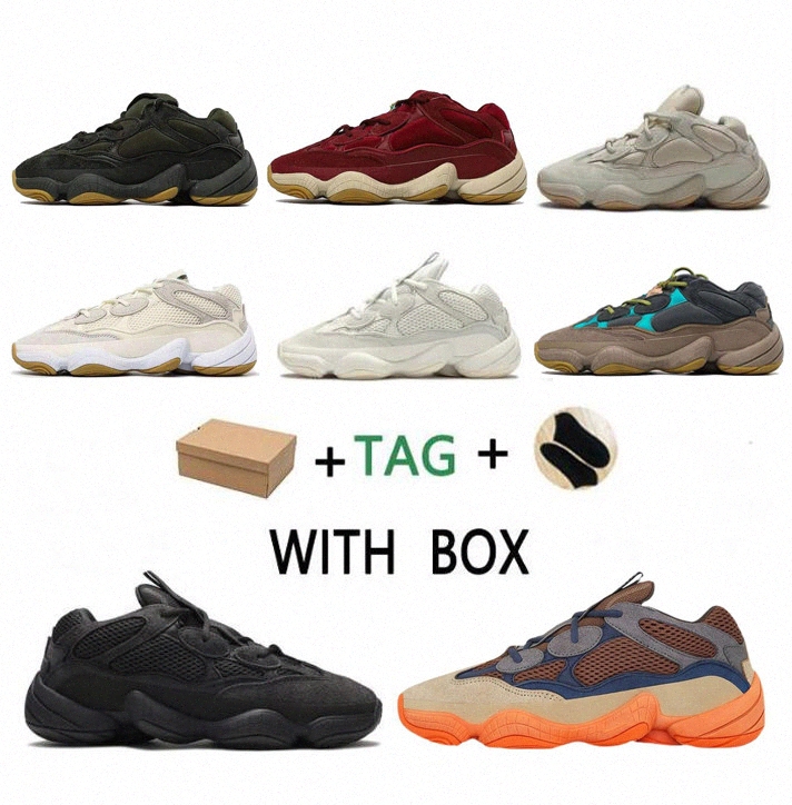 

Kanye 500 Mens Running Shoes West Enflam Soft Vision Bone White Black Blush Super Moon Yellow Salt Pink Men Women Sports Sneakers Trainers 36-45, 15