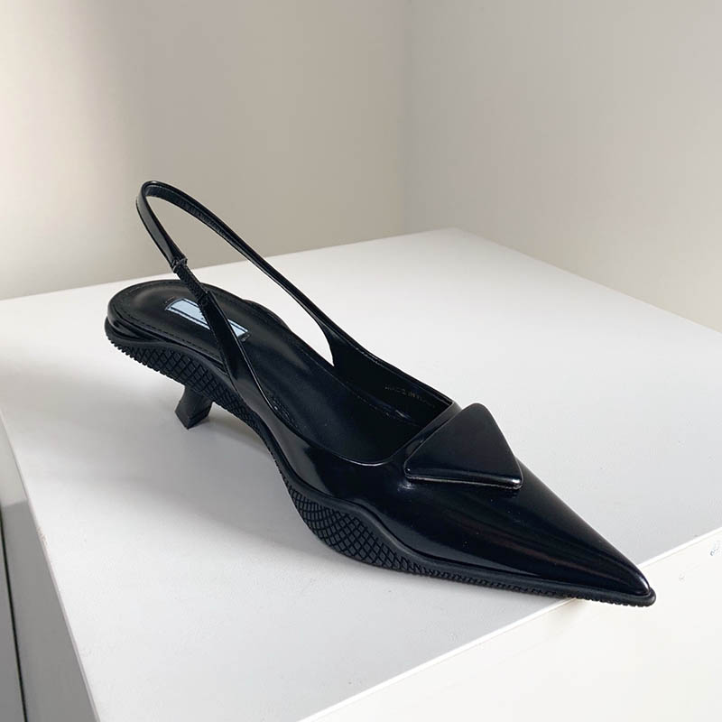 Zapatos de moda Luxury Women Bombas Marca Vestido Diseñador Slingbacks Tamaño 35-40 Modelo JX0