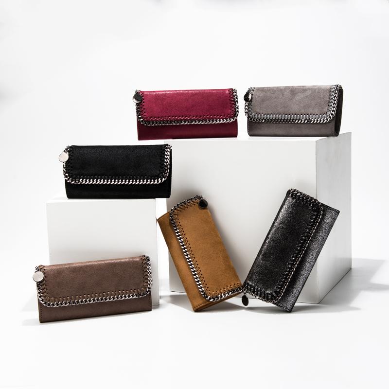 

Fashion Women Purse Stella Mccartney Long Sqaure Hasp Lady Wallet Soft PVC Leather Bag, Please do not select this item