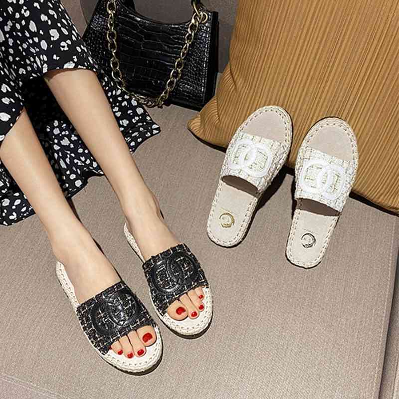 

Women's Summer Wear Fashion 2021 New Grass Fisherman's Shoes, Black