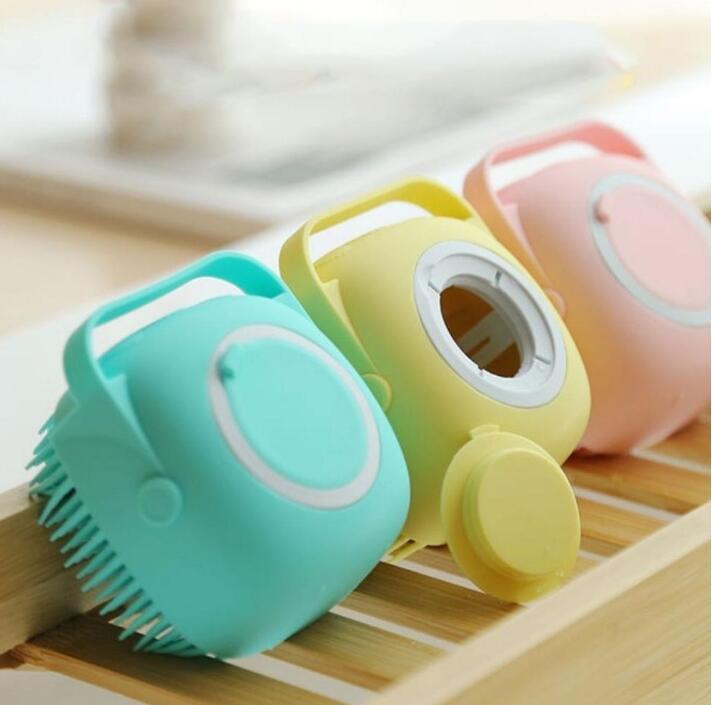 

Dog Grooming Bath Brush SPA Shampoo Pet Massage Comb Soft Silicone Brushes Cat Shower Hair Removal Combs Pets Cleaning Grooming Tool, As show