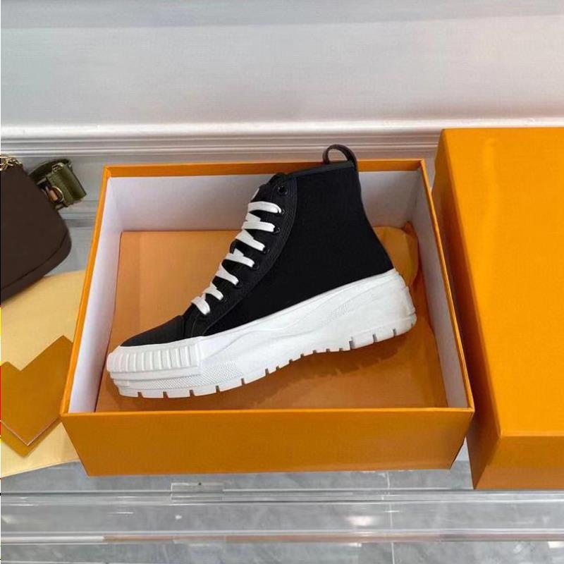 

Fashion Winter Thick Boots Leather Shoes Casual Bottom Woman Boot Autumn Platform Trainers Size Large High Top Women Designer Sneaker L Inua, Woman us4=35=22.5cm