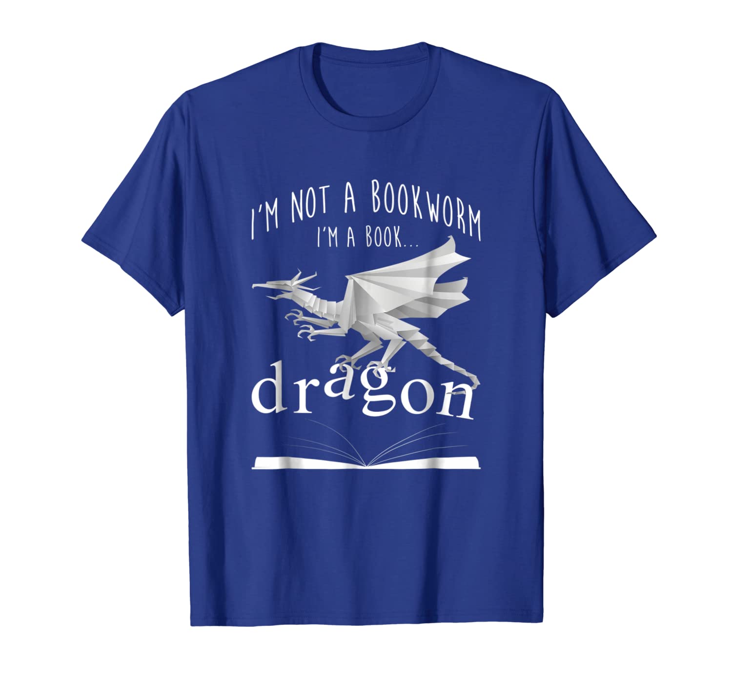 

i'm not a bookworm i'm a book dragon bookaholic t shirt, White;black