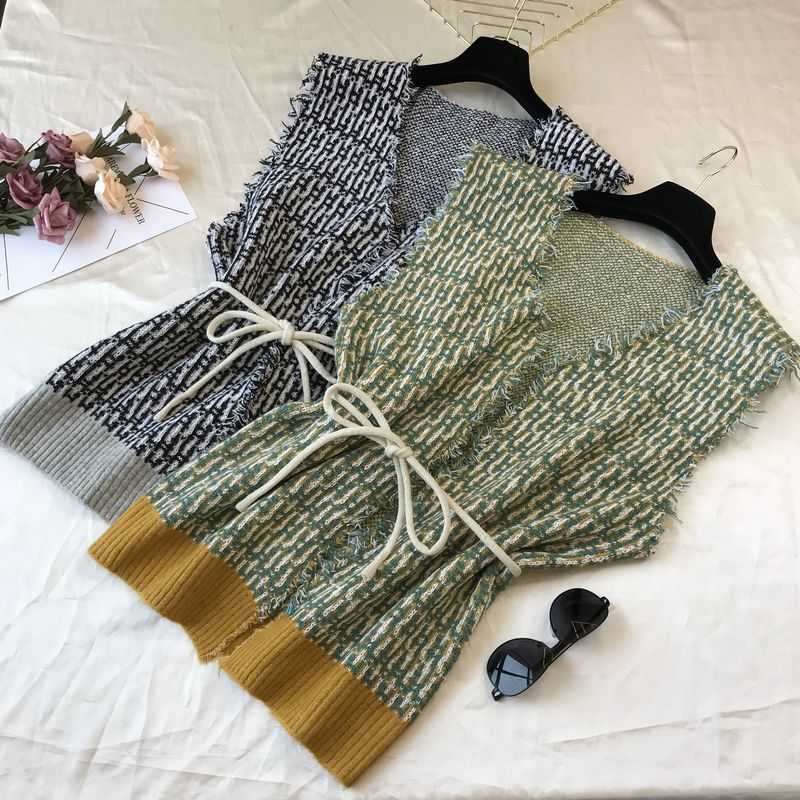 

Women Autumn Spring Wool Blend Vest Waistcoat Lady Office Wear Long Coat Casual Sleeveless Jacket Plus Size 210601, Picture color