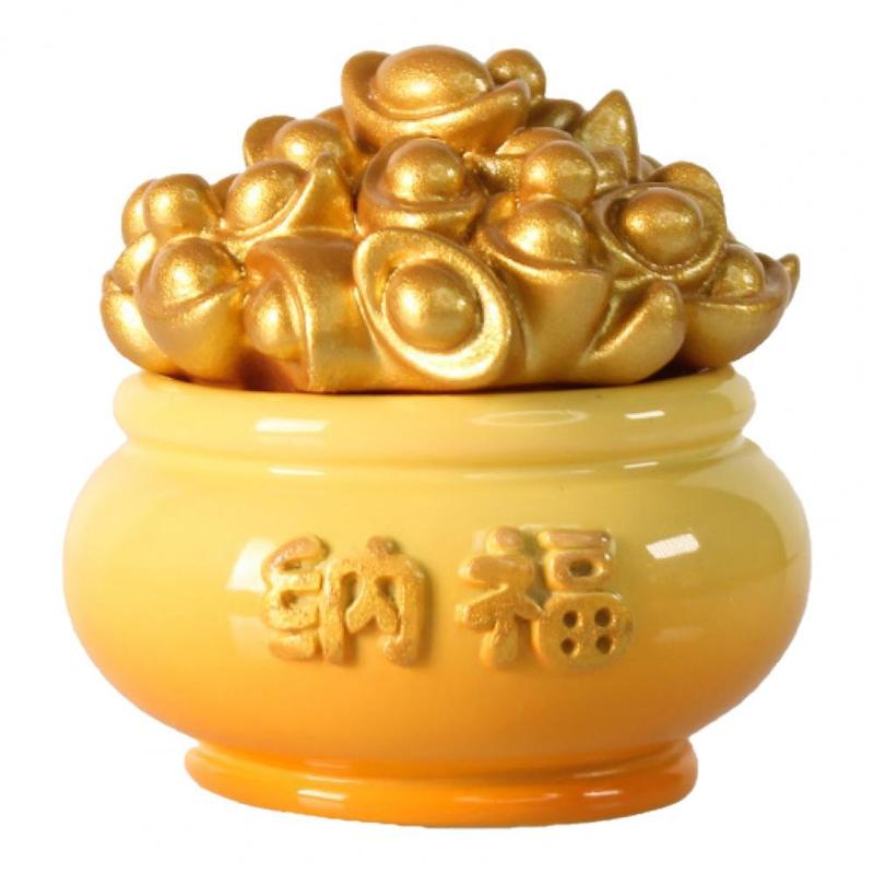 

Ingot Display Mold Miniature Fine Workmanship Resin Chinese Figurine For Car Decor Interior Decorations