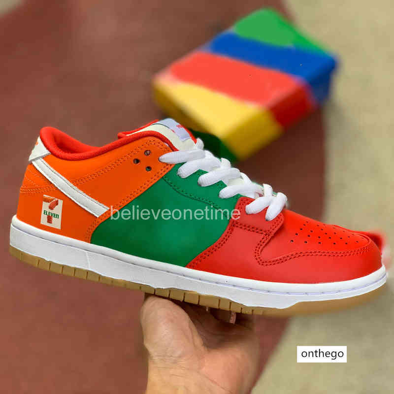 

Authentic Quality DUNK SB Low BJ Chunky Dunky Men Women Shoes 7-11 University Red Designer Sneakers