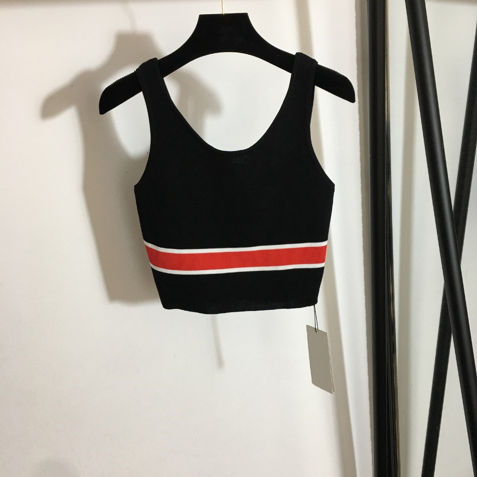 

Women's Knit Tanks Ladies Crop Top Blouse Cotton Vest Sexy Letter Camisole Letter Workout Bra T-shirt, White