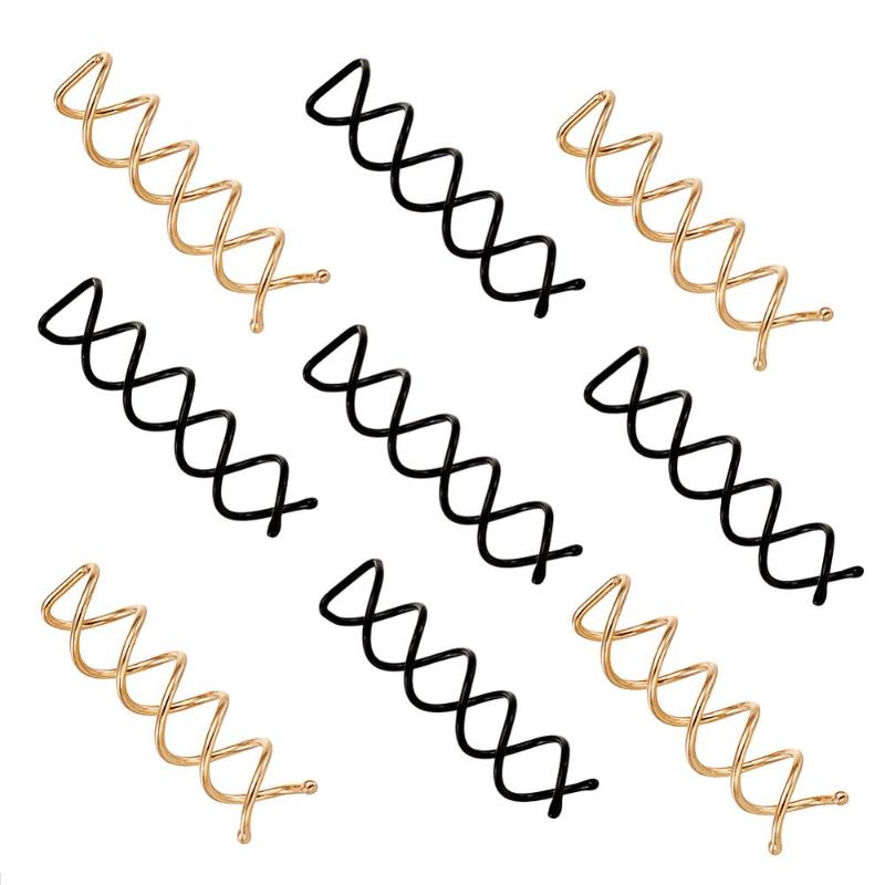 

Hair Clips & Barrettes Iron Braiders Spiral Spin Screw Pin Clips, Twist Barrette Hairpins Hairdressing Accessories Clip, Golden;silver