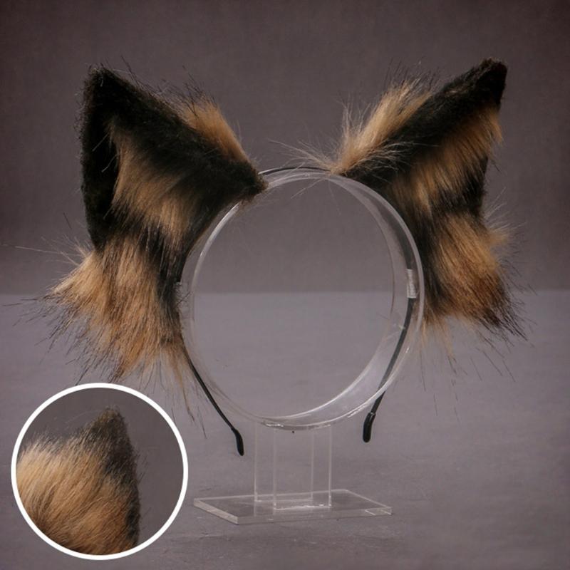 

Other Event & Party Supplies Lovely Faux Fur Wolf Cat Ears Headband Realistic Furry Animal Hair Hoop Lolita Anime Masquerade Cosplay Cos