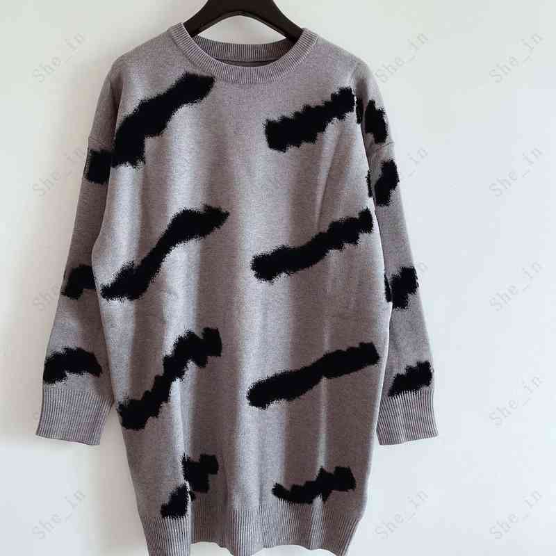 

Women's Sweaters Casual Knit Dress Contrast Color Long Sleeve Autumn Fashion Wear Classic Letter Pattern 9YG5, Red