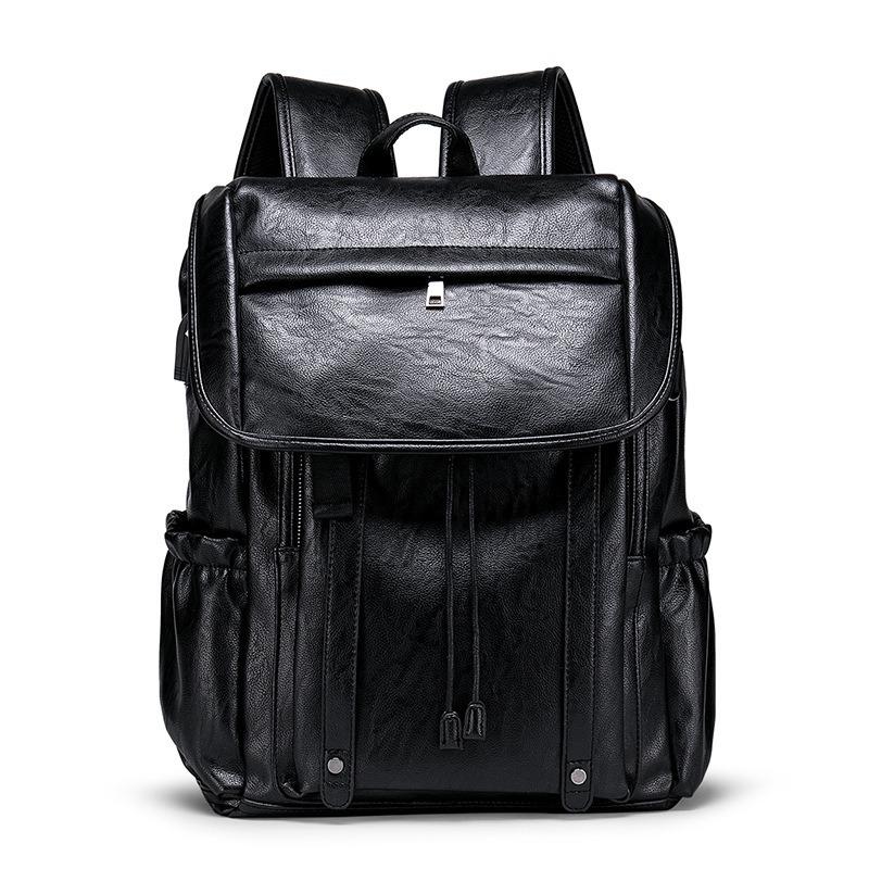 

Backpack Men Fashion Trend Business Computer Bag Travel Large Capacity Outdoor Waterproof, Black