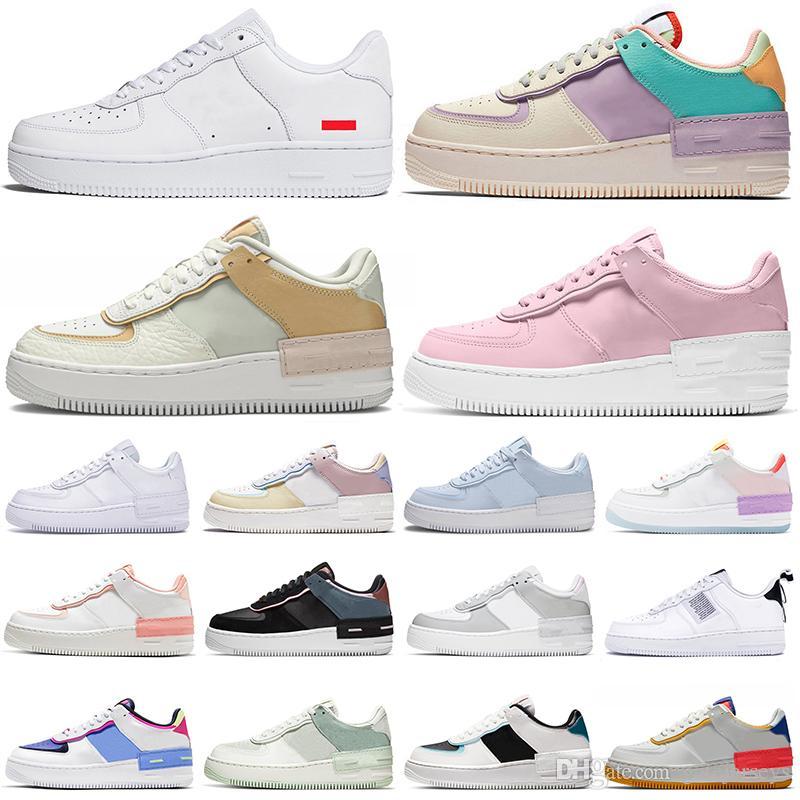 

shadow force 1 running shoes airforce men women triple black white Tropical Twist Spruce Aura af1 mens womens outdoor sports trainers sn, 36-40 dust pink