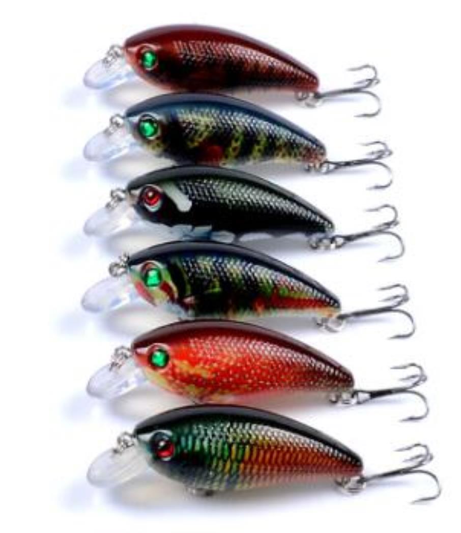 

Baits & Lures Fishing Sports Outdoors Wholesale Lot 20 Lure Bait Crankbait Tackle Crank Hooks Bass 10.1G/6.5Cm