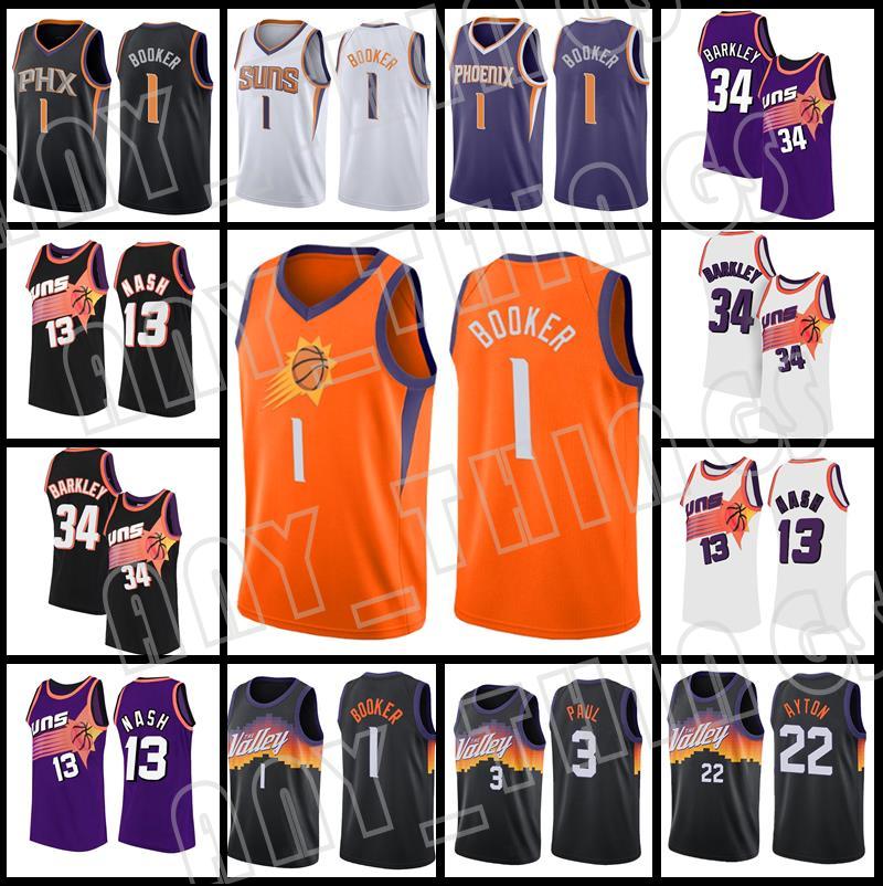 

Chris 3 Paul Devin 1 Booker 2021 Deandre 22 Ayton Jerseys Phoenix''Suns''Charles Retro Barkley Steve 13 Nash Mens Finals patch Basketball Jerseys TOP, Jersey(huren)front 8 back 24