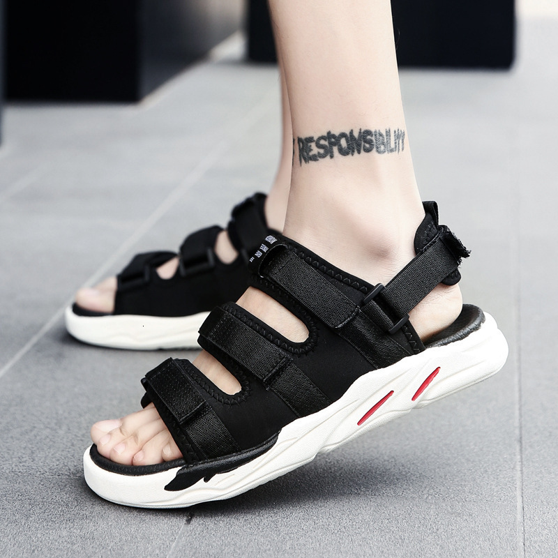 

Sandals sandals men's soft soled casual shoes trend large size daily fashion beach R546, 1# shoe box