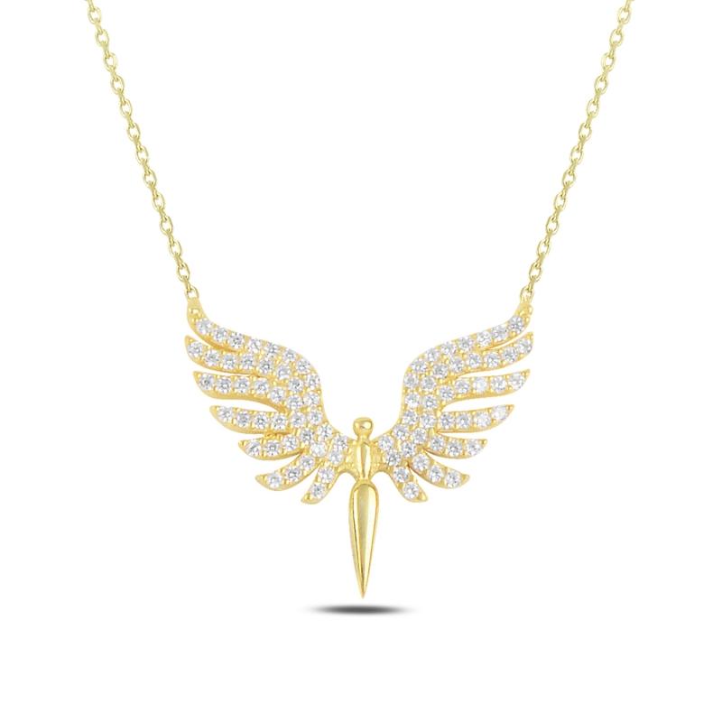 

Chains Silver 925 Sterling Zircon Stone Angel Pendant
