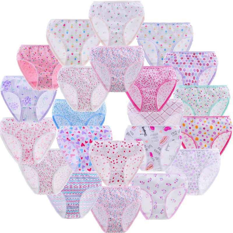 

Panties 2022 12pc/Lot Baby Girls Underwear Cotton Kids Short Briefs Children Underpants 2-12Y Accessories Clothes, Multi