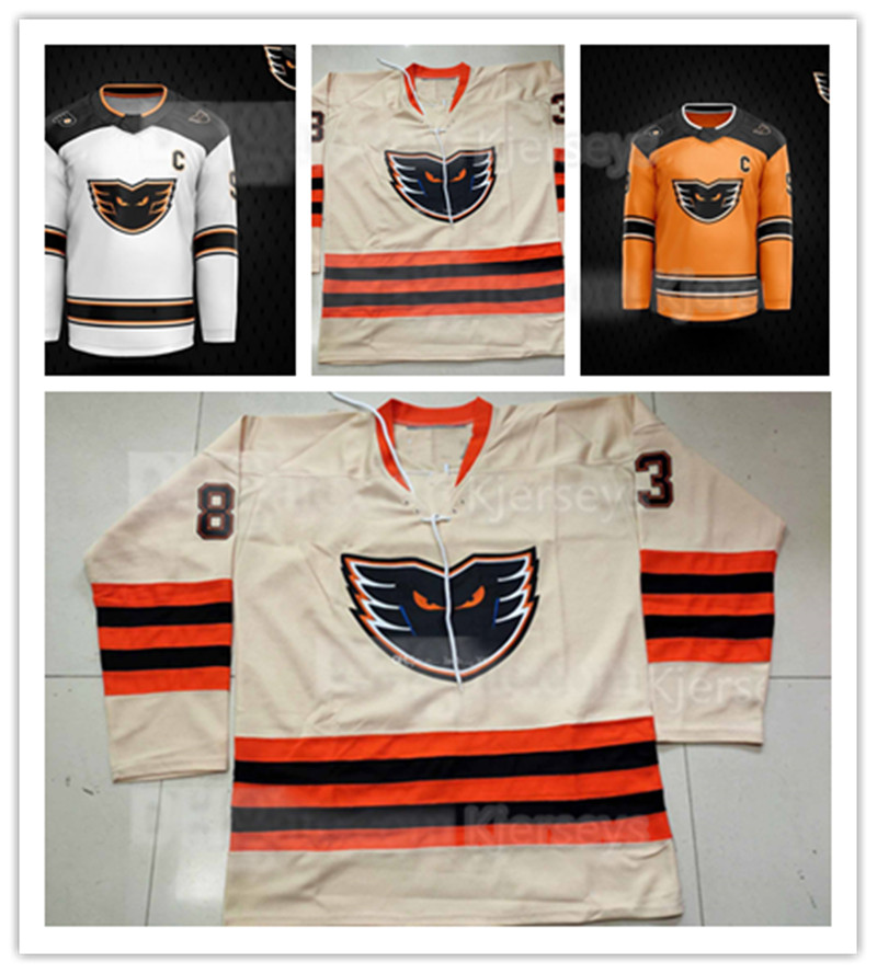 

Custom Lehigh Valley Phantoms KNIGHT Hockey Jersey 79 Carter Hart Phantoms Embroidery Stitched Customize any number and name Jerseys, Youth s-xl