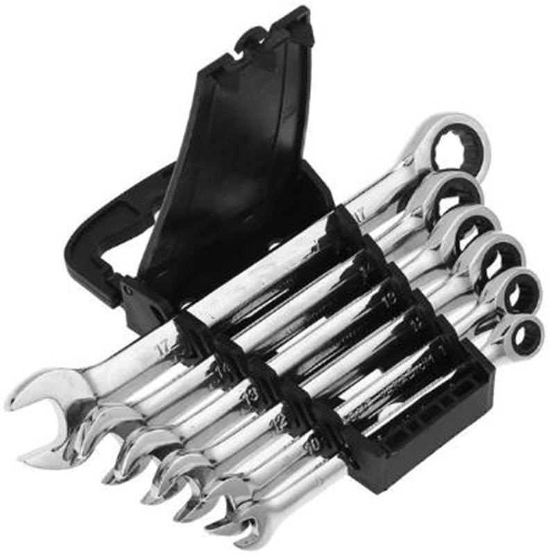 

Pcs/Set 72 Teeth Ratchet Wrench Set Multiuse Wrenches Dual Use Spanners Tools Kit Fixed Head Combination Tool Hand