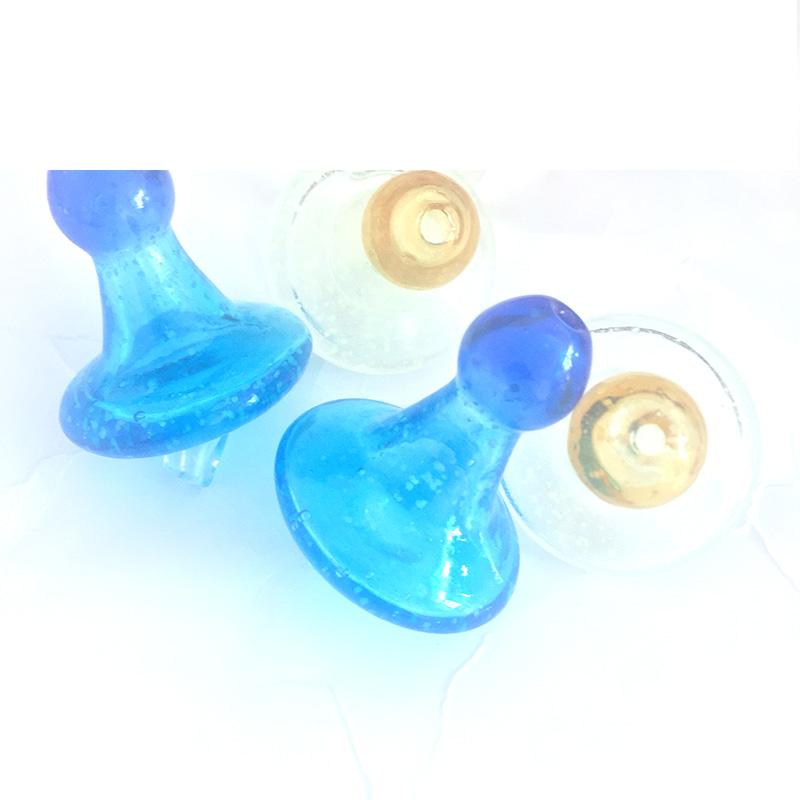 

2021 Grow in Dark glass carb cap 35mm OD caps for glass bongs water pipes, dab oil rigs,Thermal P Quartz banger Nails