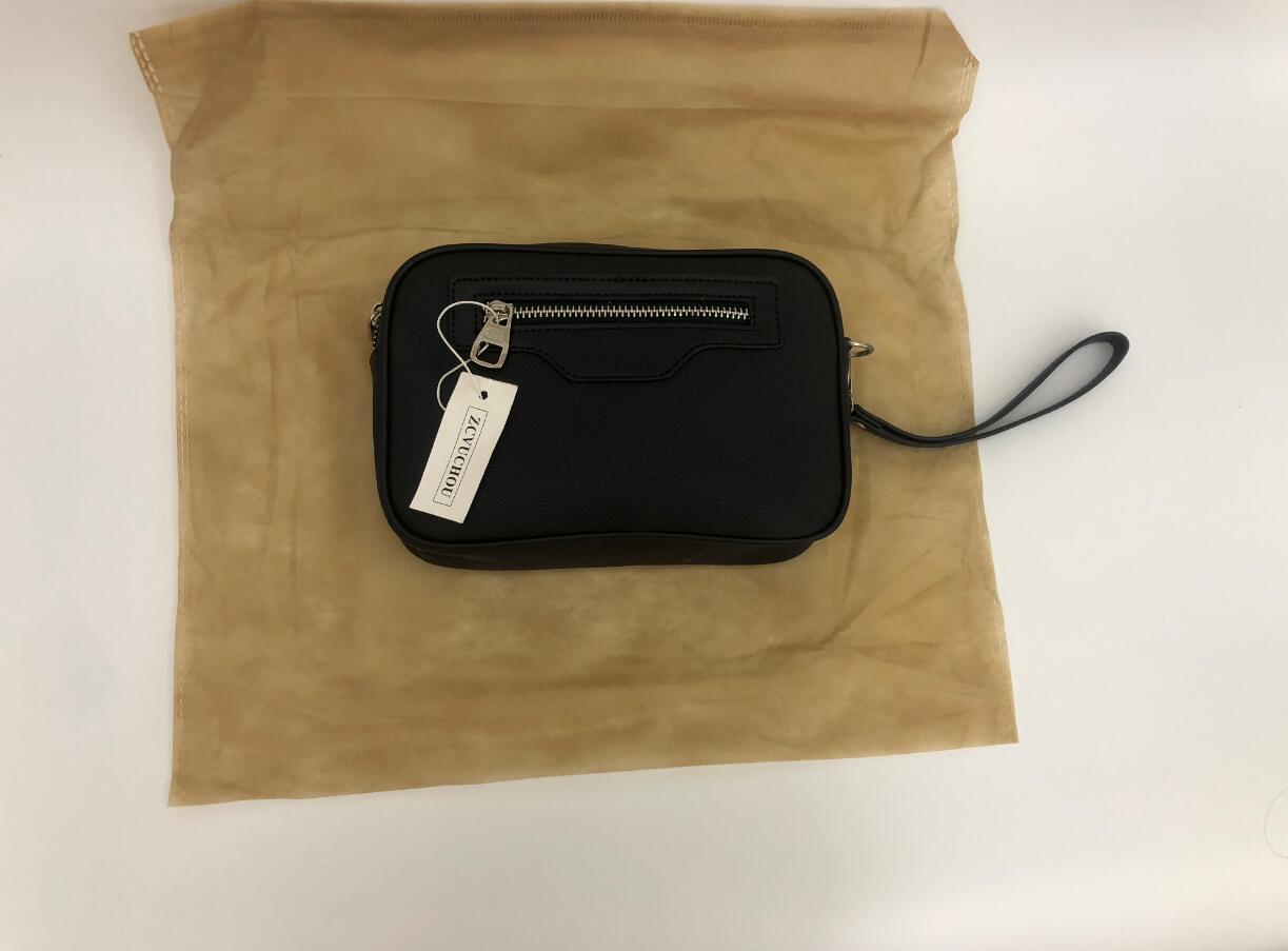 

Paris style famous designer top quality men women classic fashion large and medium size clutch purse handbag, Black