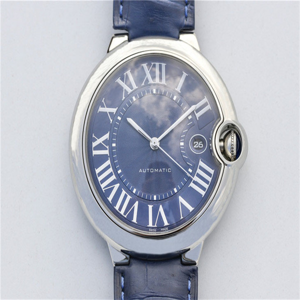 

V9 Blue Balloon WSBB0025 Platinum Upgrade, 42mm Men's Watch. Original synchronous with reprinted 1847 automatic mechanical movement, Au, Slivery;brown