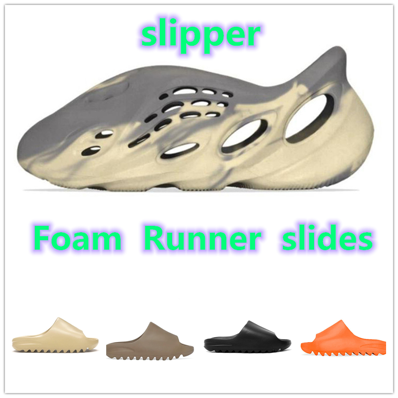 

2021 Luxurys Shoes Foam Runner womens desiguer Slippers beach sandals Mens Slides Solid Designer Running Black Triple Red Golf White flip flops, 13