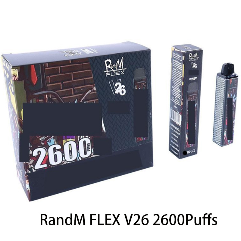 

Original QST Randm Flex Disposable Device Kit 2600 Puffs 1000mAh Battery Prefilled 8.5ml Pod Vape Stick VAPOR Pen Bar Plus 100% Authentic ai