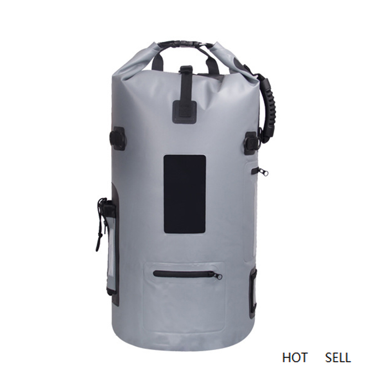 

40L Water Resistant Diving Bag Drybags Folding Bucket Fishing Camping Sink Bag for Boat Kayak Equipment Waterproof Ocean Pack, 30l orange